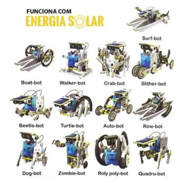 Imagem de Kit De Robô Diy Para Experimentos Educacionais Solares 12 Em - Mx