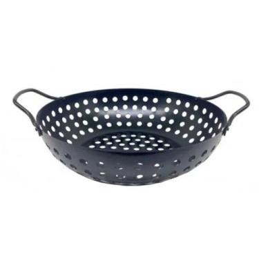 Imagem de Panela Wok para Grelhar na Churrasqueira Prana Antiaderente 28CM