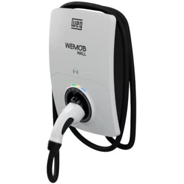 Imagem de Smart Wallbox 7kW Weg Wemob para Carregamento de Veículos Elétricos