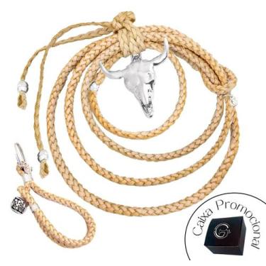 Imagem de Laço De Couro Cabeça De Boi Enfeite Para Retrovisor Carro - GRANADO AC