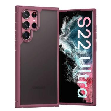 Imagem de Capa TOCOL para Samsung Galaxy S22 Ultra 6,8" translúcida de ameixa