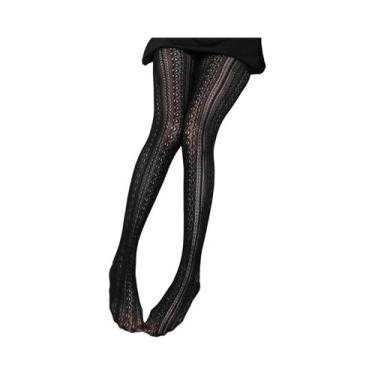 Imagem de Meias-calças Femininas Sensuais De Renda, Estilo Lolita Vintage, Vazad