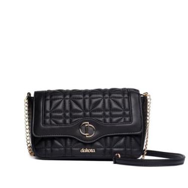 Imagem de Bolsa Feminina Dakota Matelassê Transversal Pequena Preta, Preto, Únic