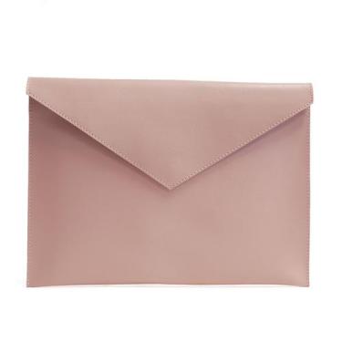 Imagem de Pasta Envelope Em material sintético Rosa Para Documentos Tablet iPad 