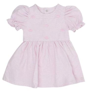 Imagem de Vestido Baby Lilica Ripilica Grow Up Com Cobre Fralda Rosa, 18M, Rosa