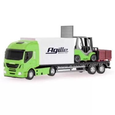 Imagem de Caminhão Iveco Hi-Wai com Empilhadeira 484 Verde - Usual