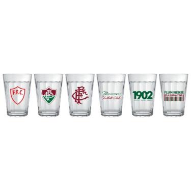 Imagem de Kit c/6 Copo Americano do Fluminense 190 ml - Allmix