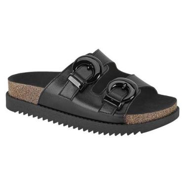 Imagem de Chinelo Feminino Papete Moleca Fivela Casual 5500.103, Preto, 36