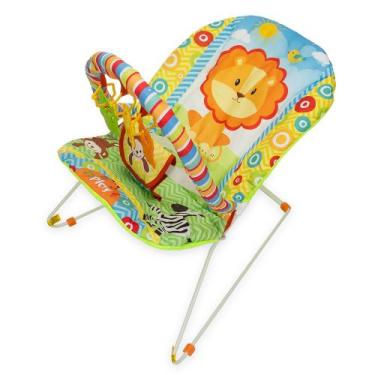 Imagem de Cadeira de Descanso Musical para Bebê Safari Protek até 11kg com Morde