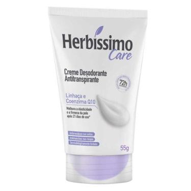 Imagem de Creme Desodorante Herbíssimo Care Linhaça e Coenzima Q10 72h com 55g
