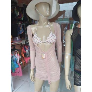 Imagem de Saída tule rosê - Karina moda praia 