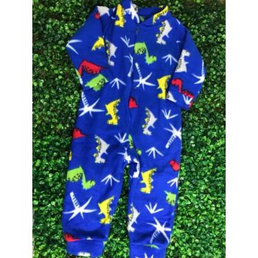 Imagem de Macacão Infantil Masculino Soft 1/3 - MASSARA BABY, 3, Azul, Dino