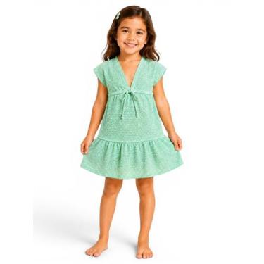 Imagem de Saída De Praia Infantil Tijolinho/ Com Regulagem Moda Verão - Corpo do