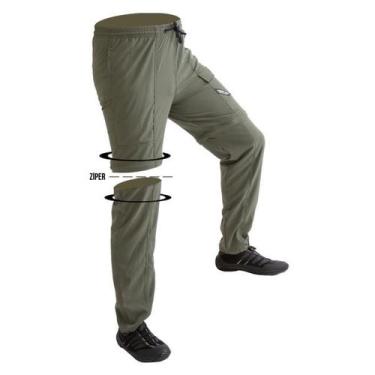 Imagem de Calça De Pesca Com Ziper No Joelho Hidronatic Mar Negro UV50+ Musgo - 