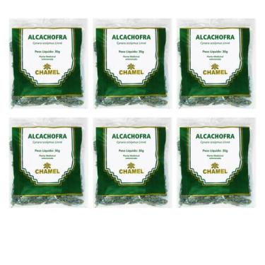 Imagem de Chá Alcachofra Folhas Natural Kit 6 Pacotes Chamel