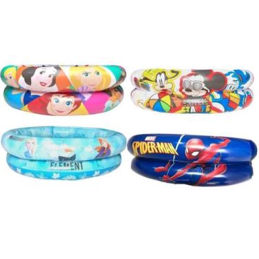 Imagem de Piscina Inflável Infantil Etitoys 37 Litros 65X17 Cm Desenhos Famosos