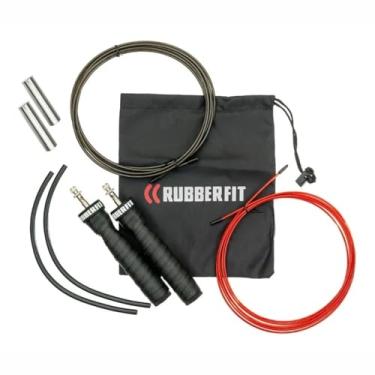 Imagem de Corda de Pular Speed Rope Profissional com Rolamento Cabo de Aço Cross Premium Rubber Fit