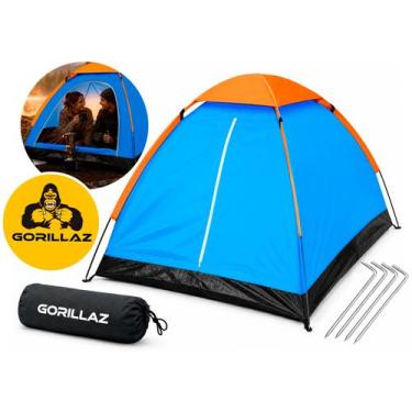 Imagem de Barraca Acampamento Camping Iglu 2 Pessoas Impermeável Azul-claro - Go