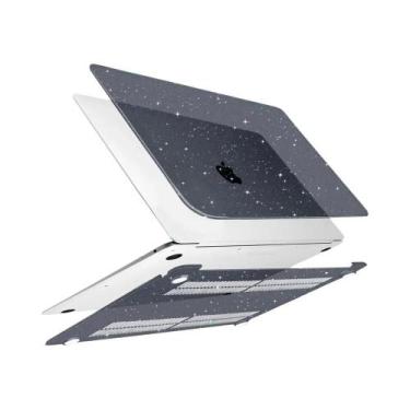 Imagem de Capa Transparente Com Glitter Para MacBook Air 13.6 M5 M4 M3 M2 A3449 