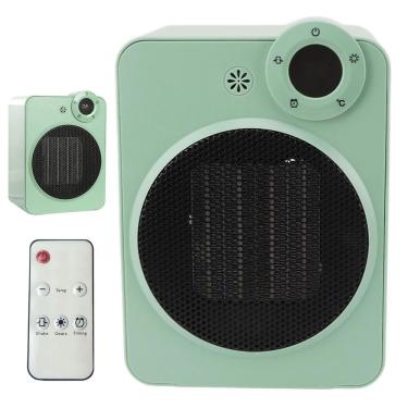 Imagem de Aquecedor Elétrico BSL3811 Cerâmico 2000W Display Digital com Controle Remoto para Casa e Escritório Verde Leva Pra Casa