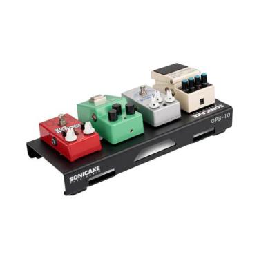 Imagem de Mini Pedaleira Compacta Para Guitarra Com Pedais, Fita Organizadora De