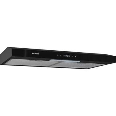 Imagem de Depurador de Ar de Parede Suggar DTH61PT 60cm 3 Velocidades em Alumínio Preto 110V