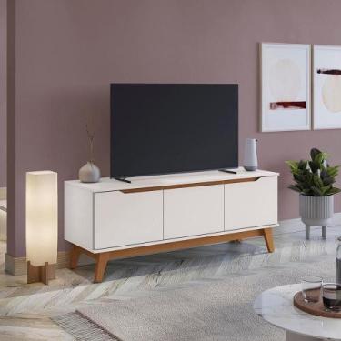 Imagem de Rack Kappesberg 3 Portas Branco 136cm