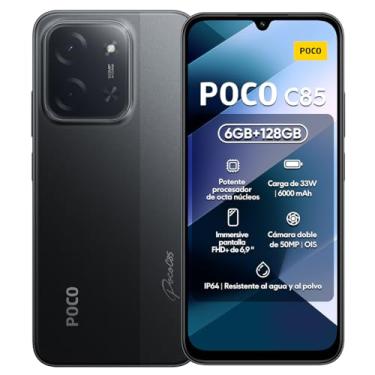 Imagem de Smartphone Xiaomi Poco C85 NFC Preto 6GB RAM 128GB ROM