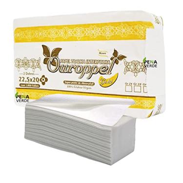 Imagem de Papel Toalha Interfolhado 20 x 22,5 cm Ouroppel 1000 Folhas