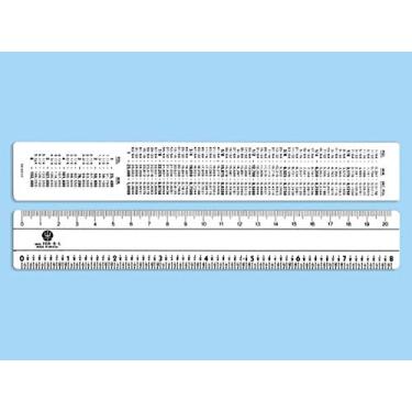 Imagem de Régua Ferragista em PVC Larga 8", Branco, 210 x 33 x 1 mm, Trident