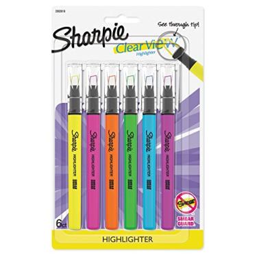 Imagem de Sharpie Marca-Texto Transparente 6ct – Multicolorido