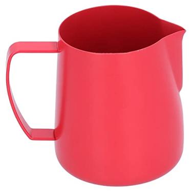 Imagem de Xícara de café, jarra de espuma vermelha para restaurante para café para casa