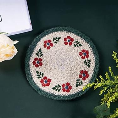 Imagem de GUIPAIHAI Tapete de panela estilo country para jantar pratos resistentes ao calor e decoração de mesa para casa (cor: estilo B)