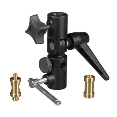 Imagem de Suporte Articulado para Sombrinha e Tripé Metal 1/4 3/8 Ajuste de Ângulo - Holder