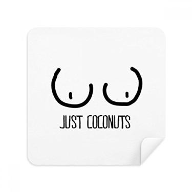 Imagem de Just Coconuts Óculos de desenho engraçado, tecido de camurça, 2 unidades