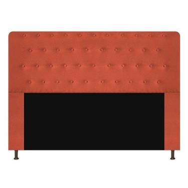 Imagem de Cabeceira Estofada Brenda 195cm King Botonê Terracota