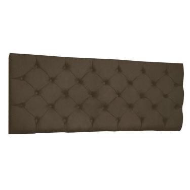 Imagem de Cabeceira Painel Capitonê Solteiro 0,90m Jade Suede Marrom