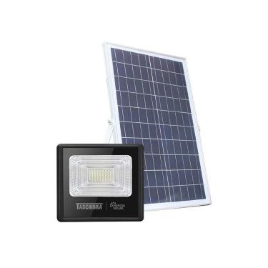Imagem de Refletor Led Solar Taschibra TR Sun 40W Preto 6500K Luz Branca