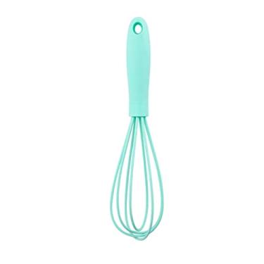 Imagem de YIJU Utensílio de de silicone manual com cabo fio de aço inoxidável panelas anti arranhões batedor de para farinha de, Verde