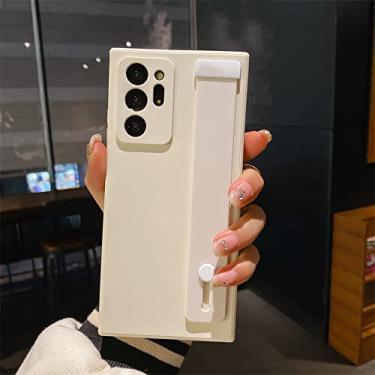 Imagem de Capa de pulseira de silicone líquido para Samsung S22 Ultra S21 S20 FE Nota 20 10 A13 53 A52S 32 42 12 31 51 71 50 70 A30S,Branco, para Samsung A70 ou A70S