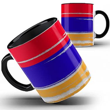 Imagem de Caneca preta Europa presente País Armênia 2