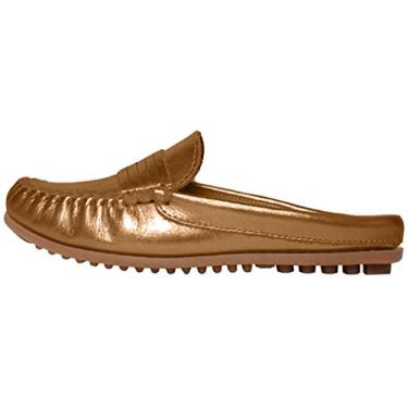 Imagem de Minnetonka Kate Mule, ouro rosa, Rose Gold Metallic Leather, 7