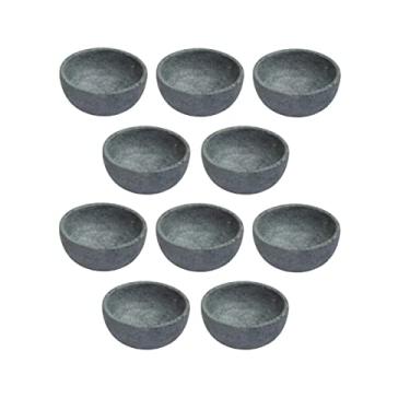 Imagem de Kit 10 Cumbuca Pedra Sabão Tigela Bowl Para Caldo Sopa 350ml
