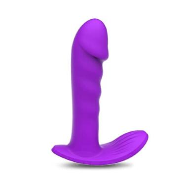 Imagem de Vibrador Feminino Motor Duplo de Controle Remoto Estimulador Ponto G & Clitóris 10 Velocidades Sexuais Zatla (Roxo)