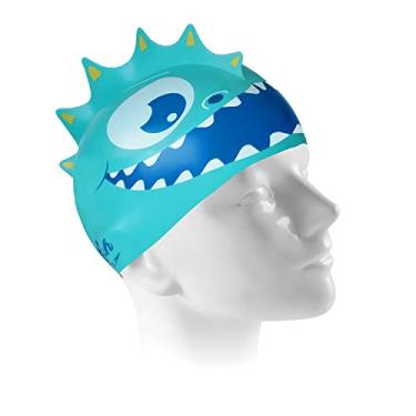 Imagem de TOUCA NATACAO DINO JR 528877-086 - VERDE CLARO/AZUL U