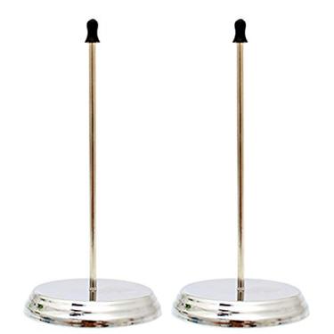 Imagem de 2 peças de suporte de papel de varão reto, suporte para recibos, tique-taque de pôquer, suporte giratório para recibos, palito de garfo e suporte de papel