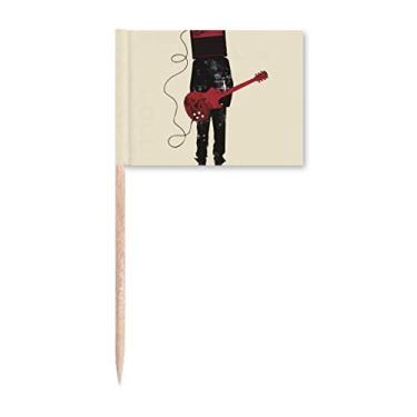 Imagem de Instrumentos musicais para violão, Crazy Man, palito, bandeiras, marcadores, decoração de festa