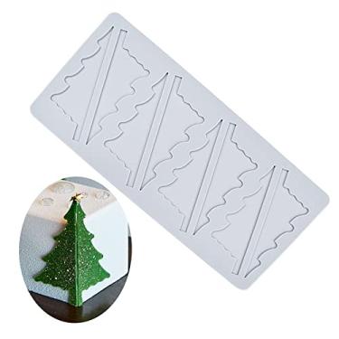 Imagem de Tapete de renda para árvore de Natal, molde de forma de chifres de alce, floco de neve, artesanato de Natal, festa de aniversário, faça você mesmo, ferramentas de decoração de bolo, molde de impressão