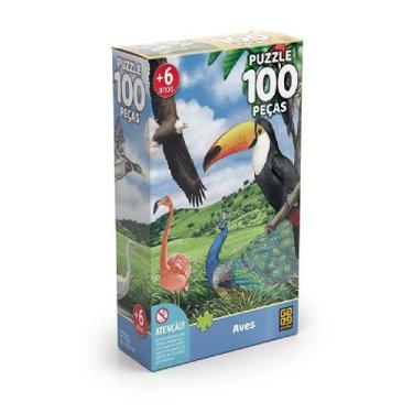 Imagem de Quebra-Cabeças 100 Peças Aves - Grow