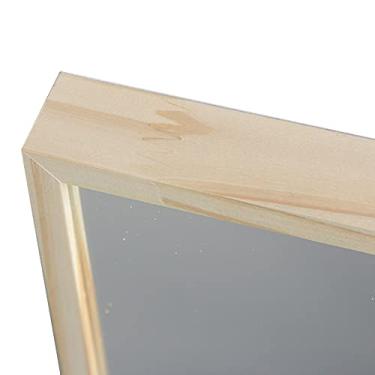 Imagem de Espelho Moldura Decorativa Grande Madeira Rustica Quarto